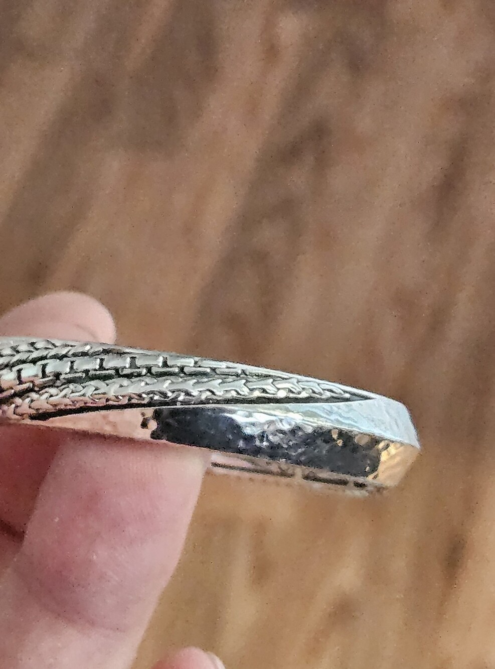 NWOT John Hardy JAI Sterling Silver Pave White Topaz Hinged Cuff Bracelet - Picture 2 of 9